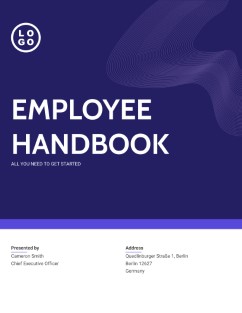 Employee handbook template