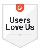 Xara Cloud's G2 Users Love Us Badge